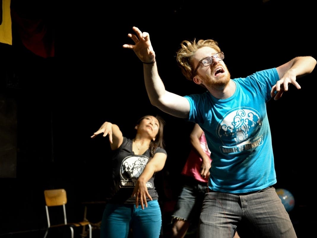 Barrel of Monkeys company members perform THAT'S WEIRD, GRANDMA