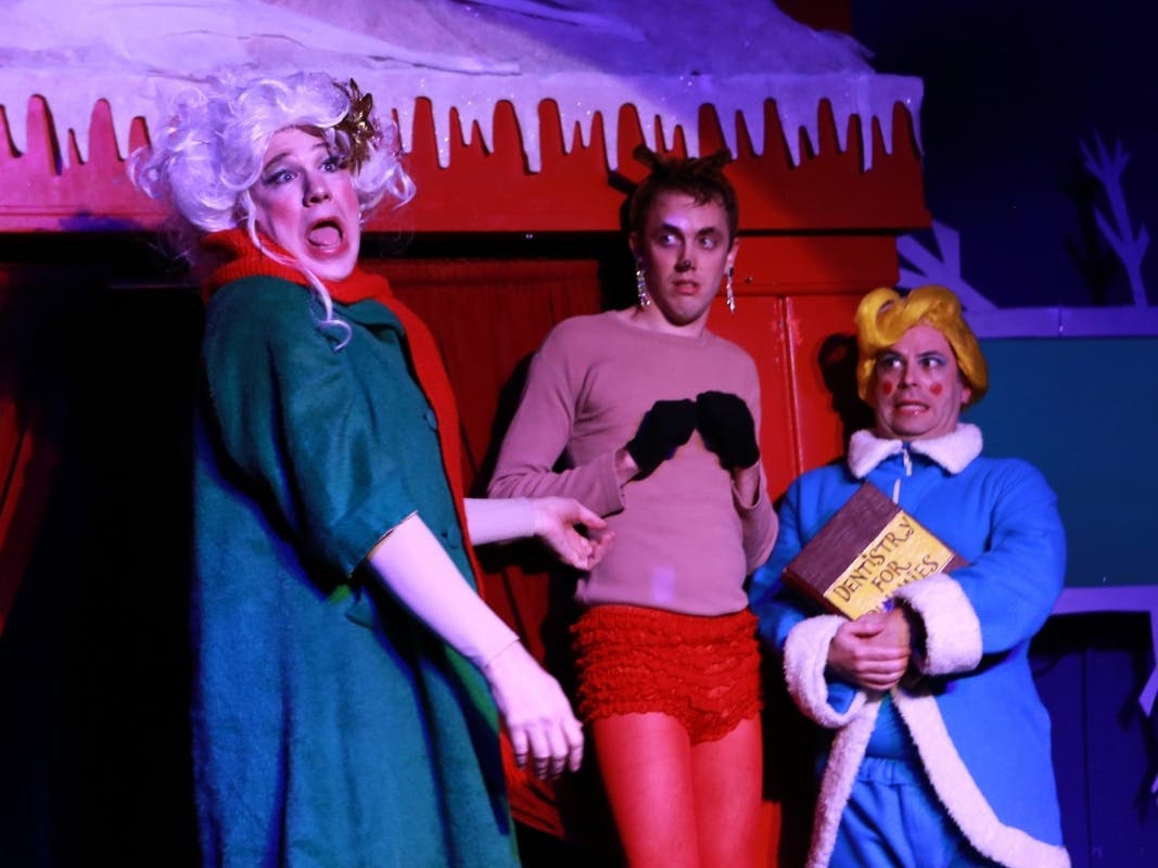 Hell in a Handbag Productions’ 2011 production of Rudolph the Red-Hosed Reindeer (An Unauthorized Musical Parody). 