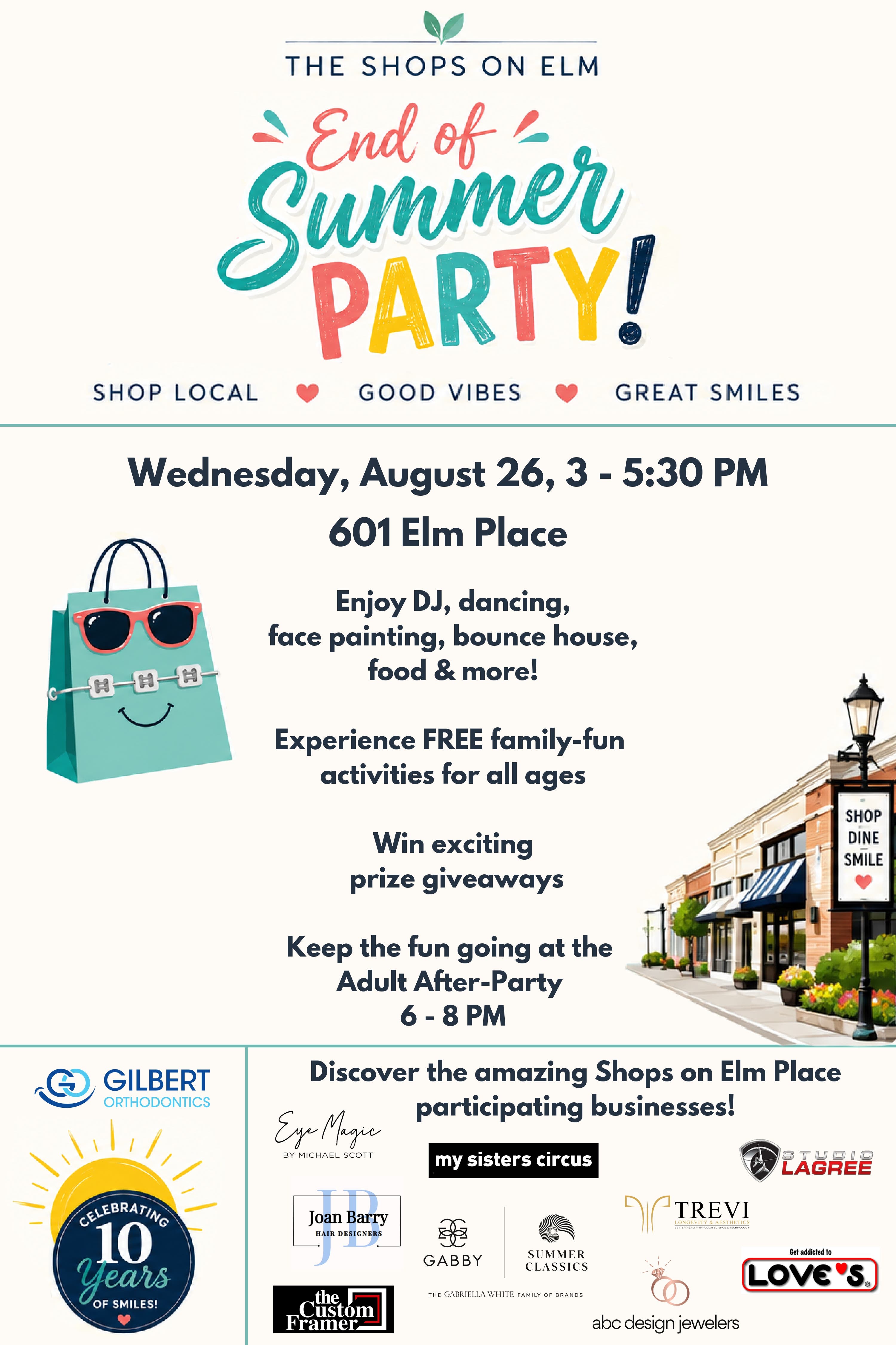 Shops on Elm Place: End of Summer Party