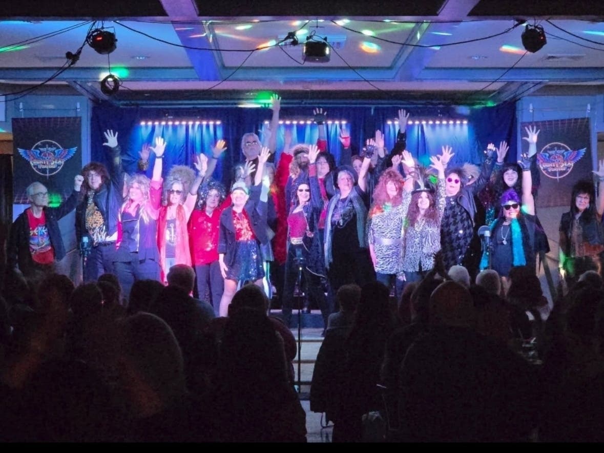 The County Seat Players end their 2026 show with a tribute to 80s hair metal!!!