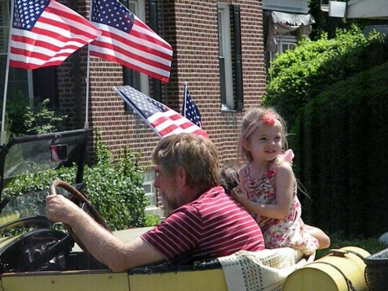 The Memorial Day Parade on Longwood Drive follows the Ridge Run.