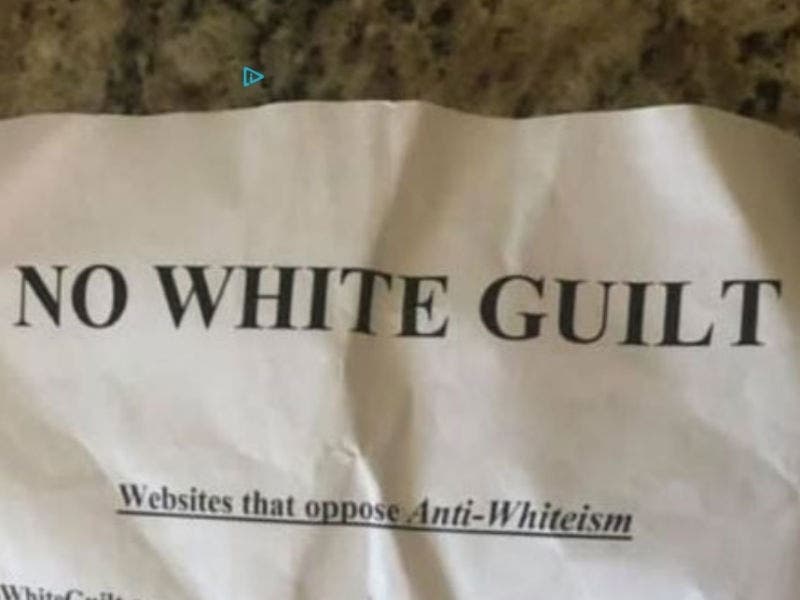 A look at a flyer recently delivered to a neighborhood in Oak Forest.