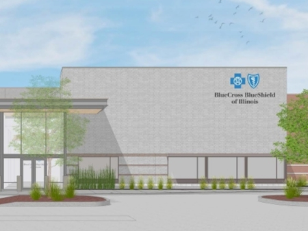 A rendering of a portion of the planned center at 119th and Marshfield. 