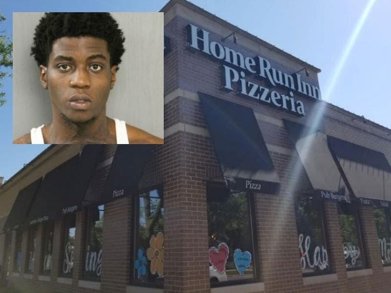Police say a loaded gun was found on Jerrion Cotton in the parking lot of Home Run Inn. 