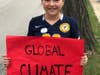 A climate strike was held Friday morning in La Grange. 