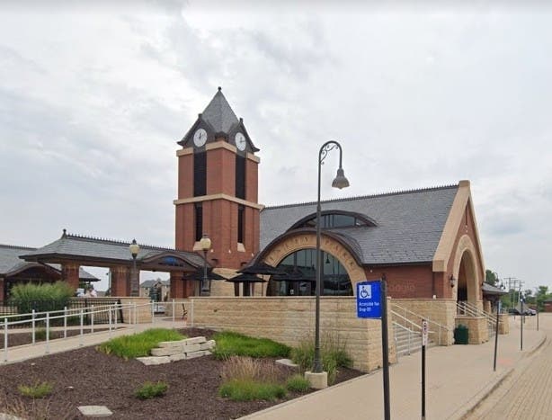 The 80th Avenue Metra station in Tinley Park. 