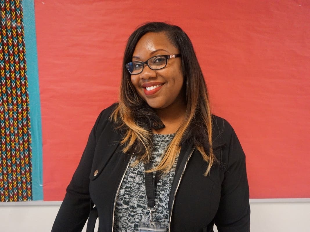 Markesha Williams, a social worker at Rich Central High School, is lauded for helping a school family in need. 