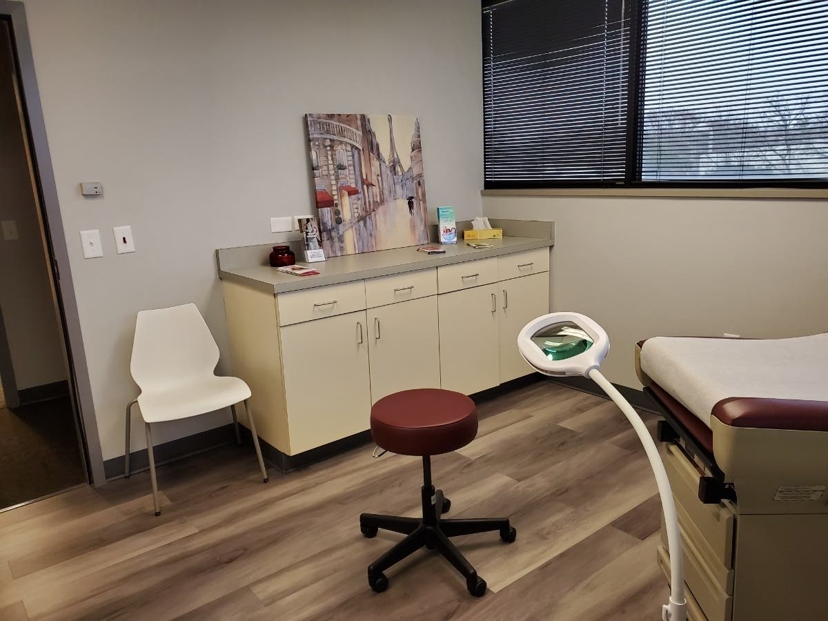 A look inside one of the patient rooms at the Gynecology Institute of Chicago location in Hazel Crest. 