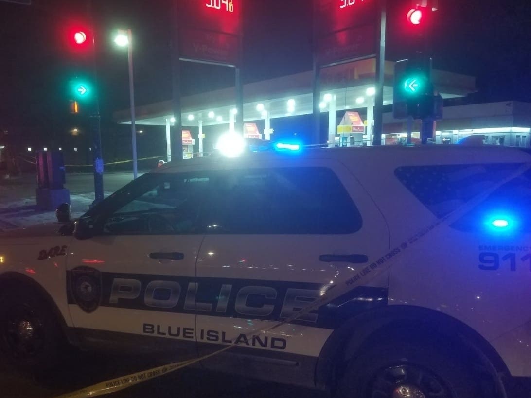 Police remained on the scene at 119th and Western for hours after a fatal shooting Tuesday afternoon.