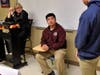 Teacher Paula Etheridge as judge, sophomore Tom Gu as a witness for the prosecution, sophomore Daren Rodgers as a prosecuting attorney.