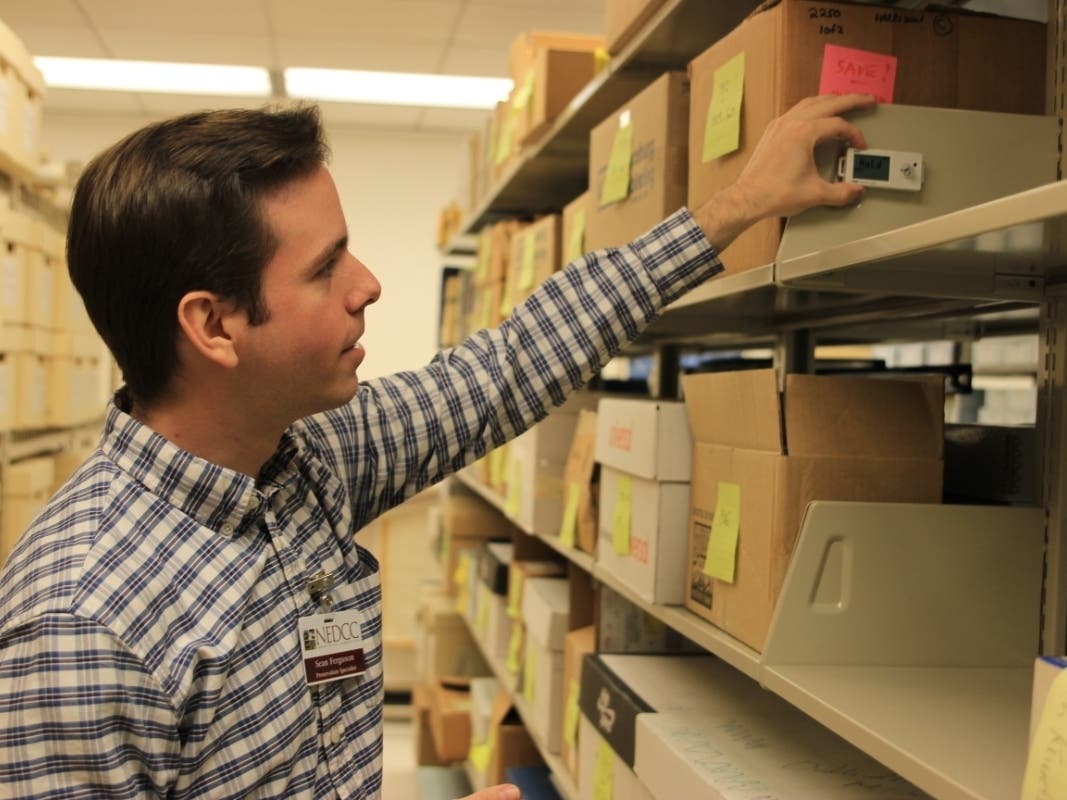 NEDCC Preservation Specialist Sean Ferguson
