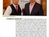 Richie and Sal in the program celebrating their family business prize.