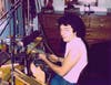 Richie at the workbench that started D'Errico Jewelry and which is still in use at the 509 Central Park Avenue store.