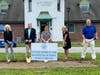 Stephanie Heineman, Board VP, Bayport-Blue Point Public Library; Ronald Devine, Jr., Board Pres., BBP Library; Kimberly McAward, Trustee, BBP Library; Susan Kennedy-Smith, Trustee, BBP Library; and, Michael Firestone, Dir., BBP Library.