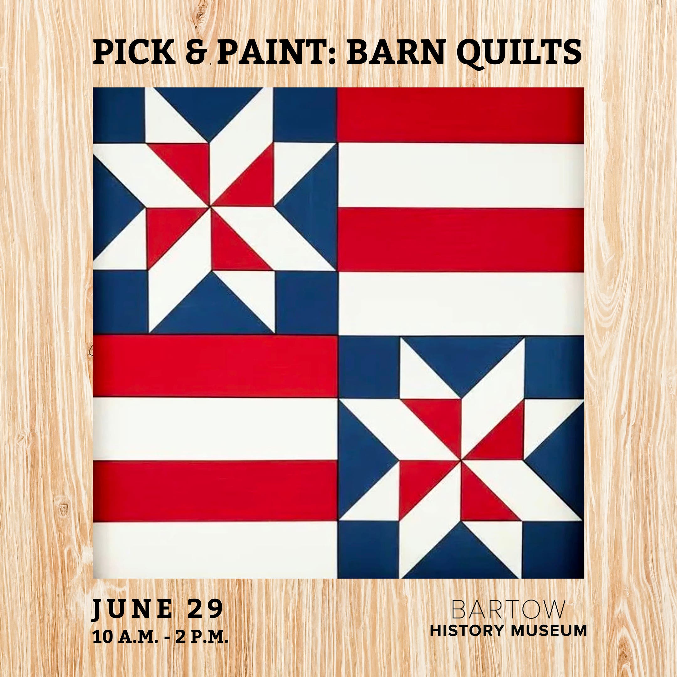 Pick & Paint: Barn Quilts