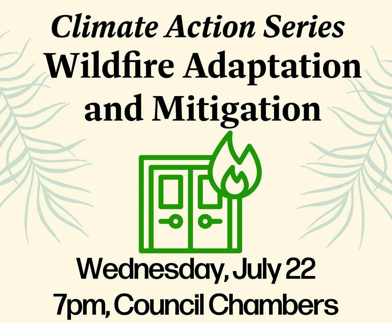 Climate Action Series: Wildfire Adaptation and Mitigation