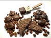 A variety of artisanal chocolates are featured above.