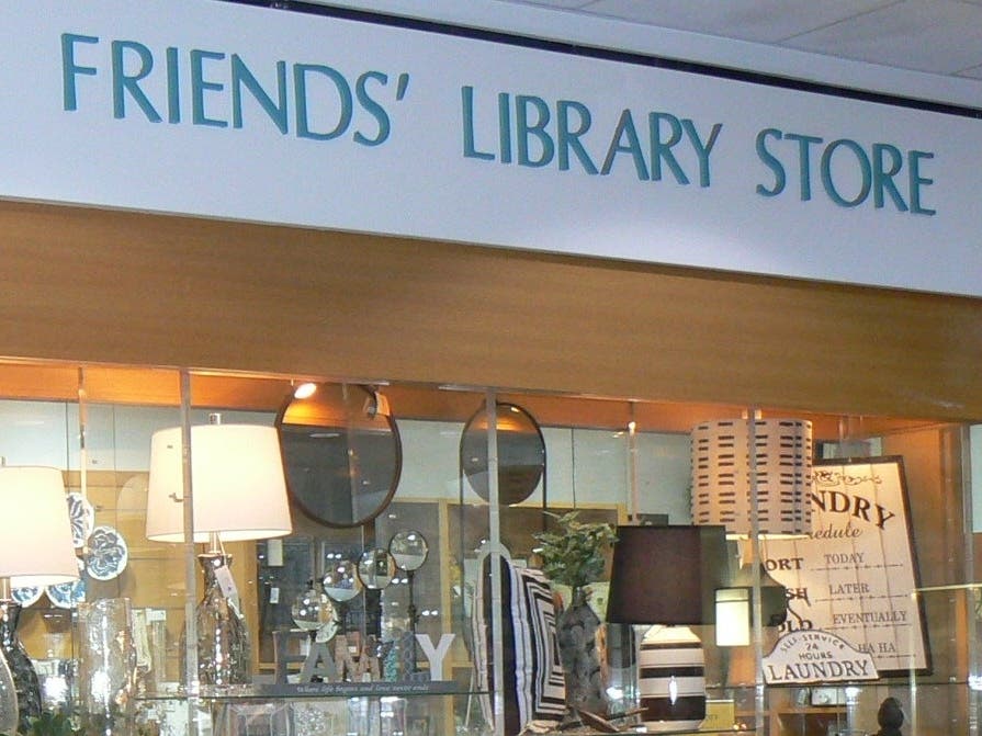 Storefront inside the Library's first floor.