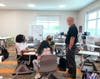 The second floor of Charger Commons includes large, flexible use classrooms equipped with collaborative learning furniture.