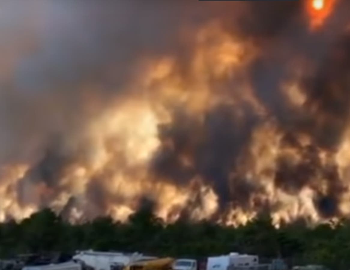 A smoke odor wafted up all the way to Essex County from a wildfire in South Jersey.