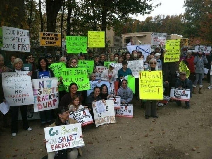 Protestors will rally against Williams/Transco’s plans to expand the capacity of a pipeline station on April 29, 2019.