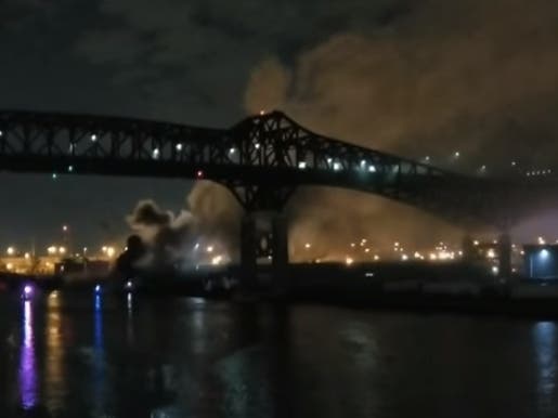 A fire took place at a chlorine plant​​ in Kearny under the Pulaski Skyway on May 17, 2019.
