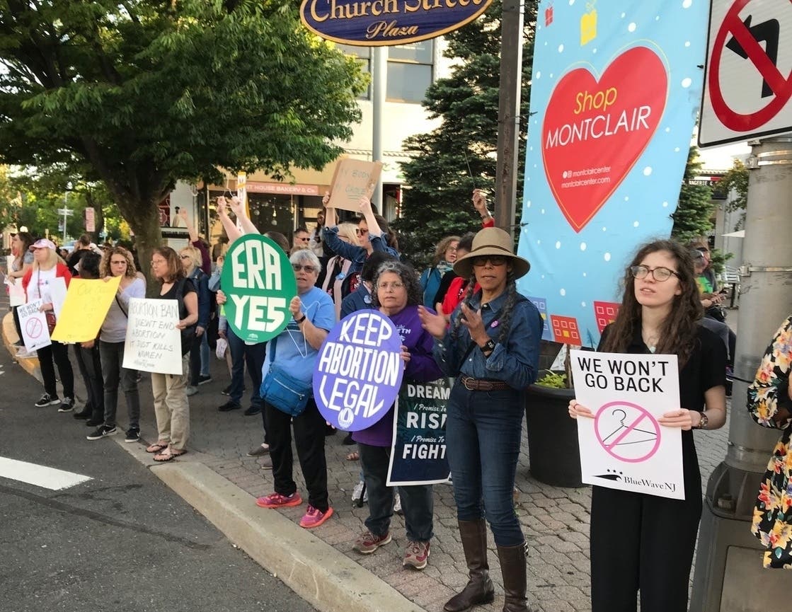 Rallies in support of women's health care rights in Montclair and Maplewood took place on May 21, 2019.