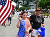 Photos from 2018 July 4th parade: Fralinger String Band, Cub Scout Troop 12, marchers with flag