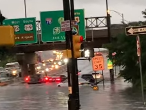 Flooding took place throughout Newark, NJ on July 22, 2019.