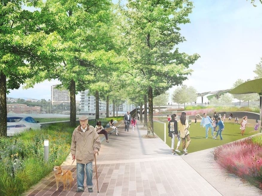 Artist rendering of Hoboken Cove Park