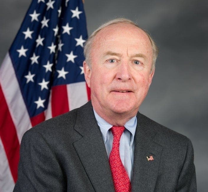 Rodney Frelinghuysen, a Republican who dominated the 11th District for decades, is supporting Rosemary Becchi's campaign against Rep. Mikie Sherrill.