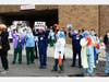 A rally to support workers at Newark Beth Israel Medical Center took place on April 8.