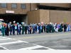 A rally to support workers at Newark Beth Israel Medical Center took place on April 8.
