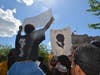 Protesters rally in Newark, NJ in the name of George Floyd on May 30.