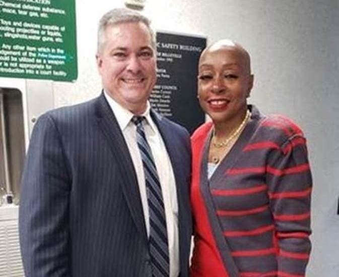 A Montclair resident received an official proclamation in recognition of her work as a volunteer mentor for patients in treatment for cancer at Clara Maass Medical Center in Belleville.