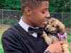 Darius Brown Jr. of Newark, New Jersey is the founder of Beaux and Paws, a business that makes bow ties for dogs to help them get adopted.