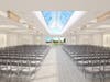 A rendering of the new atrium at 305 West Northfield Road in Livingston, NJ.