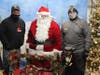 A holiday celebration in Belleville included festive music, glittering lights and a visit from Santa Claus.