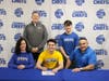 Owen Ayers, mom Shannon, dad Tim, brother Henry and Coach Ryan Smith. Owen will play Baseball at Misericordia University.