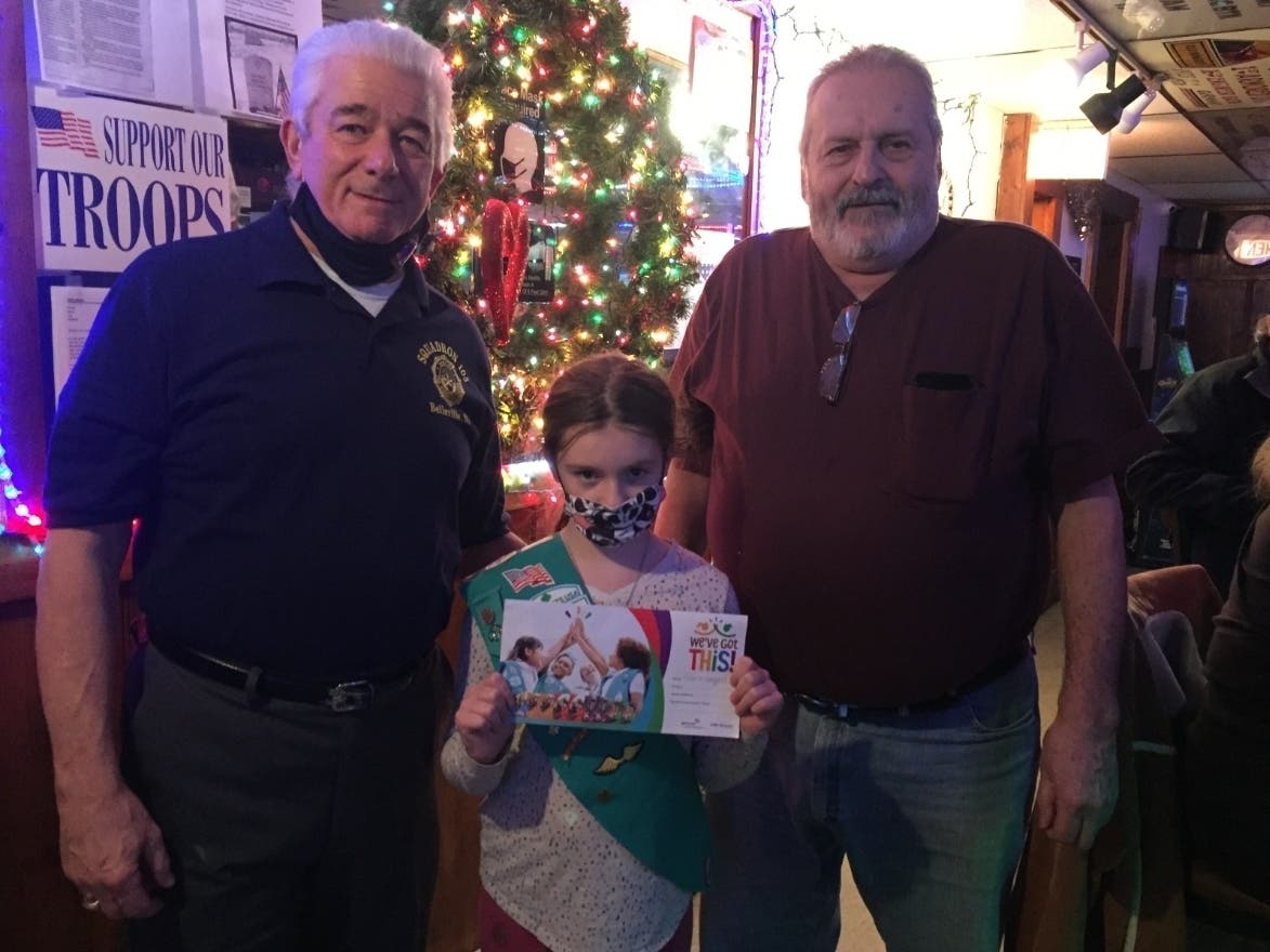 A pair of Girl Scout troops in Nutley have sold cookies for the past three years at American Legion Post 105 in Belleville.