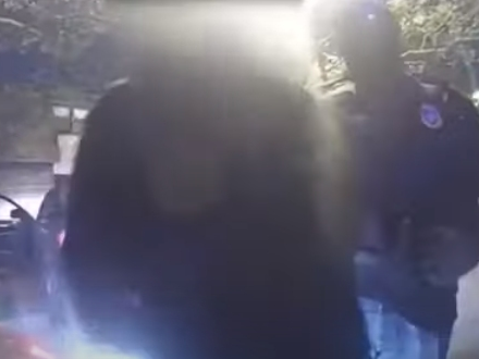 Newark police launched a new car theft crackdown last weekend, making five arrests to kick off the campaign, authorities said. Above, police apprehend a suspect on Saturday.