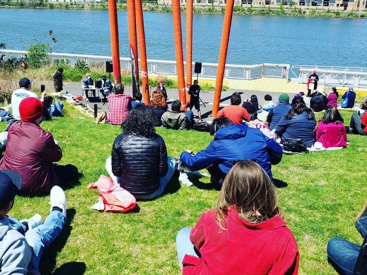 A coalition of community and labor groups held a march and rally to commemorate May Day last weekend in Newark, NJ.