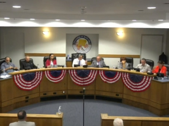 The Belleville Town Council convenes for a public meeting on Sept. 14.