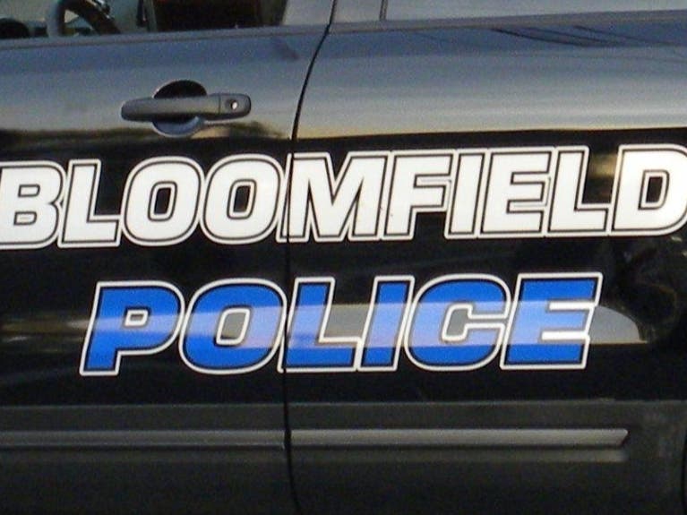 Bloomfield police arrested a blood-covered man accused of burglarizing a local home, authorities said.