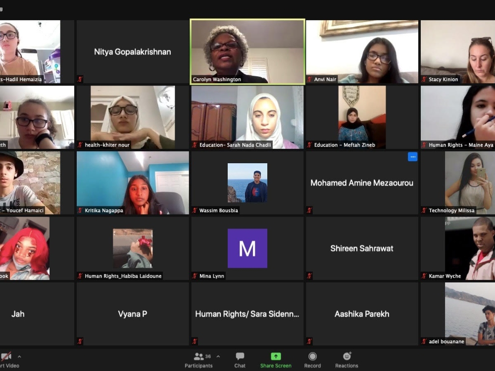 Youth advocate Kritika Nagappa helped to organize and run a series of virtual “international exchange” events with the U.S. Department of State and Newark Summer Youth Employment Program.
