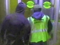 A Newark resident was stabbed and robbed during a home invasion last week, authorities announced Friday. Above, a surveillance photo of the two alleged suspects.