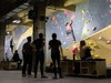A craft brewery/taproom and a rock climbing gym recently opened their doors at a revived building in downtown Newark.