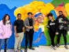 Artist Elijah Minton, also known as “The Art Alchemist,” partnered with the Urban Art and Communications class at West Orange High School to create a unique “Dream Big” mural in the hallway outside Tarnoff Cafeteria.