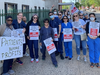 A labor union that represents nearly 350 nurses and techs at Saint Michael’s Medical Center in Newark, New Jersey launched a strike on Monday.