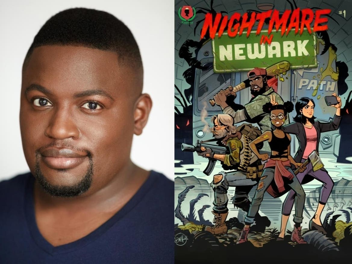 “Nightmare In Newark” by David Crownson and Brett Parson tells the story of a woman who plans to come out as a lesbian to her family – but is interrupted by an alien invasion.